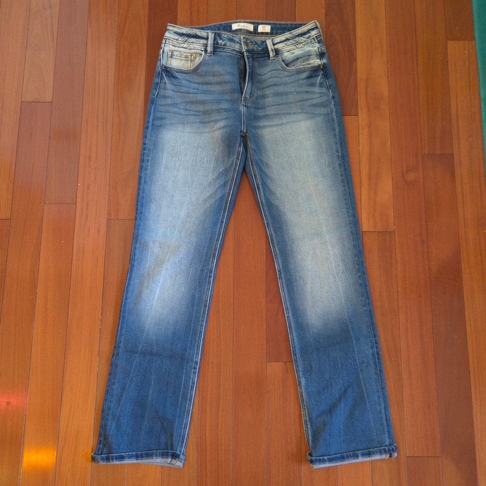 KanCan Kurvy Straight Jeans Womens 29 Blue Mid-Rise VBK2061R Stretch